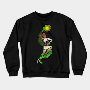 Goddess with sun and moon Crewneck Sweatshirt